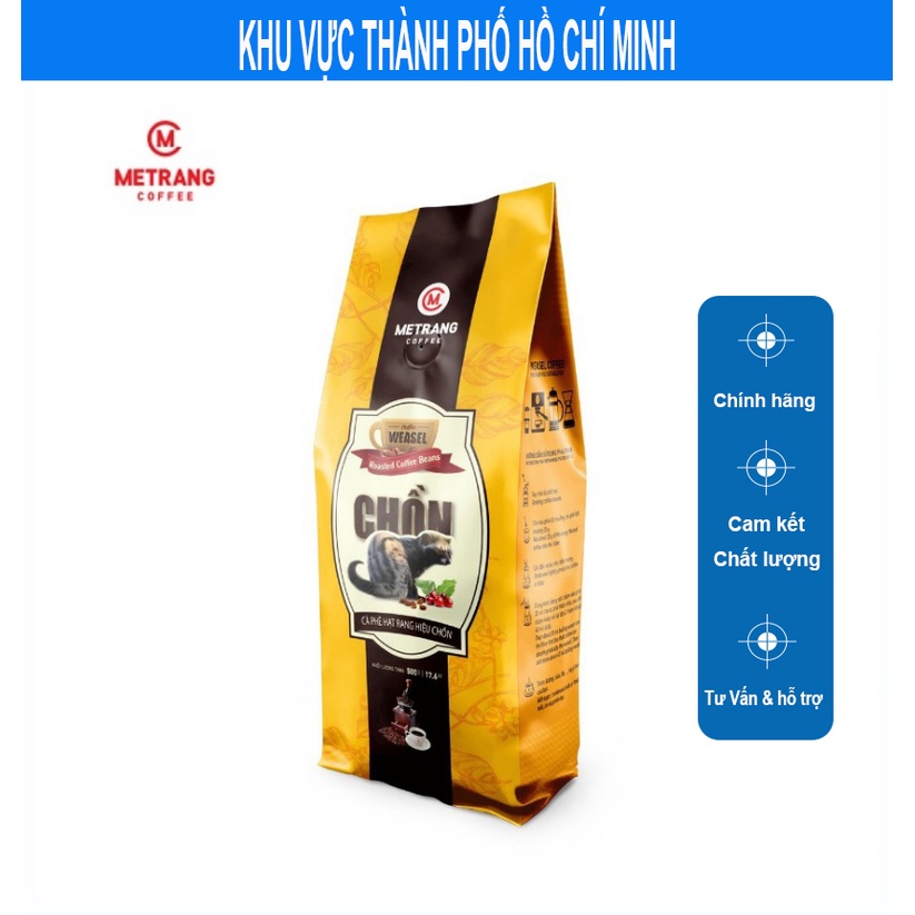 Cà Phê Mê Trang Chồn Cao Cấp (Arabica Moka Cầu Đất ) túi hạt