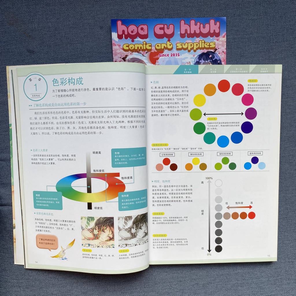 Tập vẽ dạy vẽ và phối màu anime | chibi có màu   HKUK SP0015