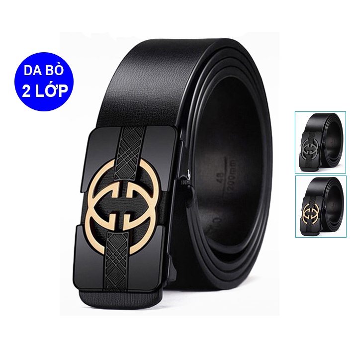 Thắt Lưng Nam VICENZO Da Bò Thật Cao Cấp Mã KL17/KL22/KL26 Khóa Hợp Kim Chống Rỉ Dây Luồn Trong