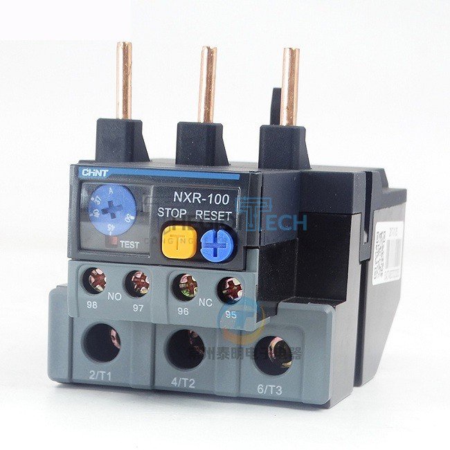 Rơ le nhiệt ChinT NXR-100 23-32A, 30-40A, 37-50A, 48-68A, 55-70A, 63-80A, 80-93A, 80-100A - Thegioitech.com - NXR-100 80-93A