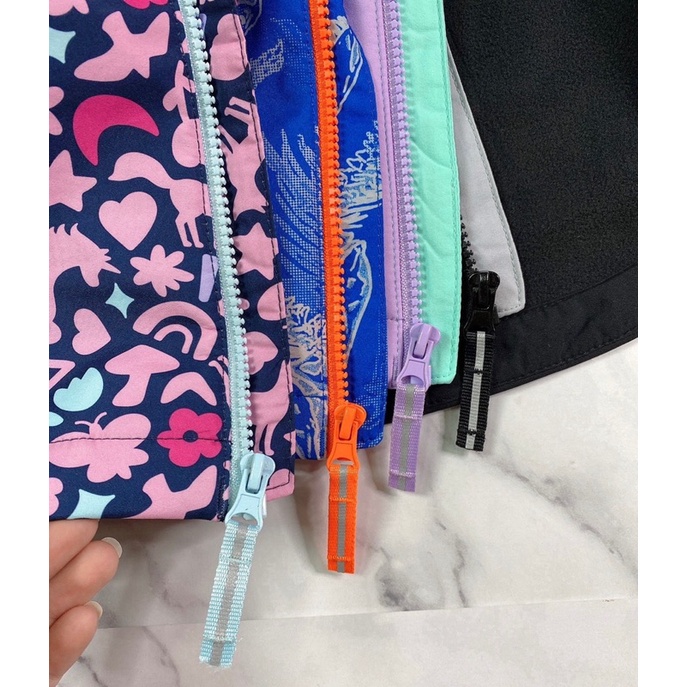 Áo khoác lót nỉ chống nước cho bé trai, bé gái xuất dư xịn 2-5 tuổi.