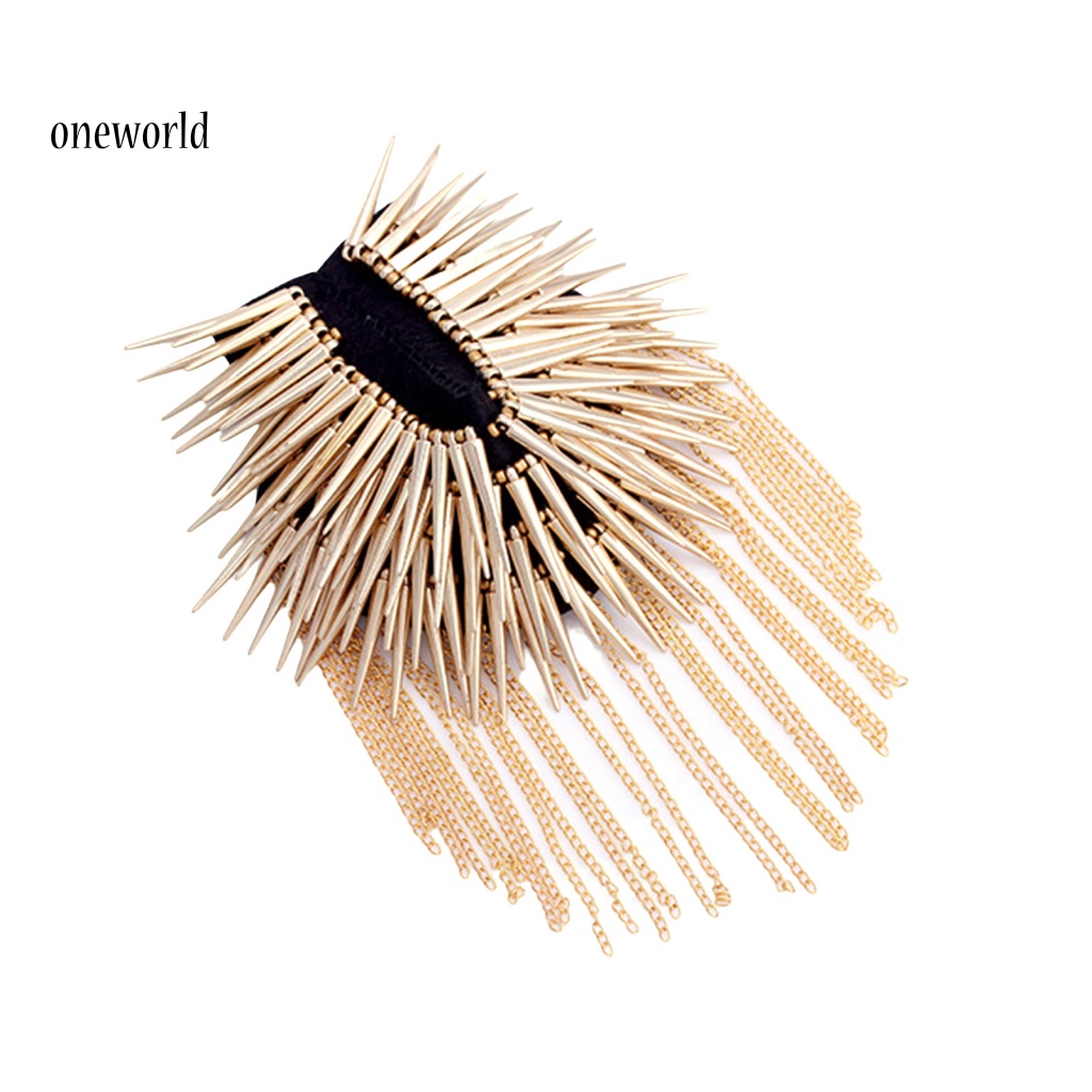 Dây Xích Đính Đinh Tán Kiểu Hip-hop Trang Trí Quần Áo Blazer