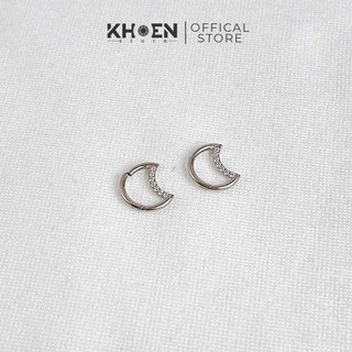 Chiếc khuyên Mặt trăng Đá nút bật - Titanium G23 - Khoen Store