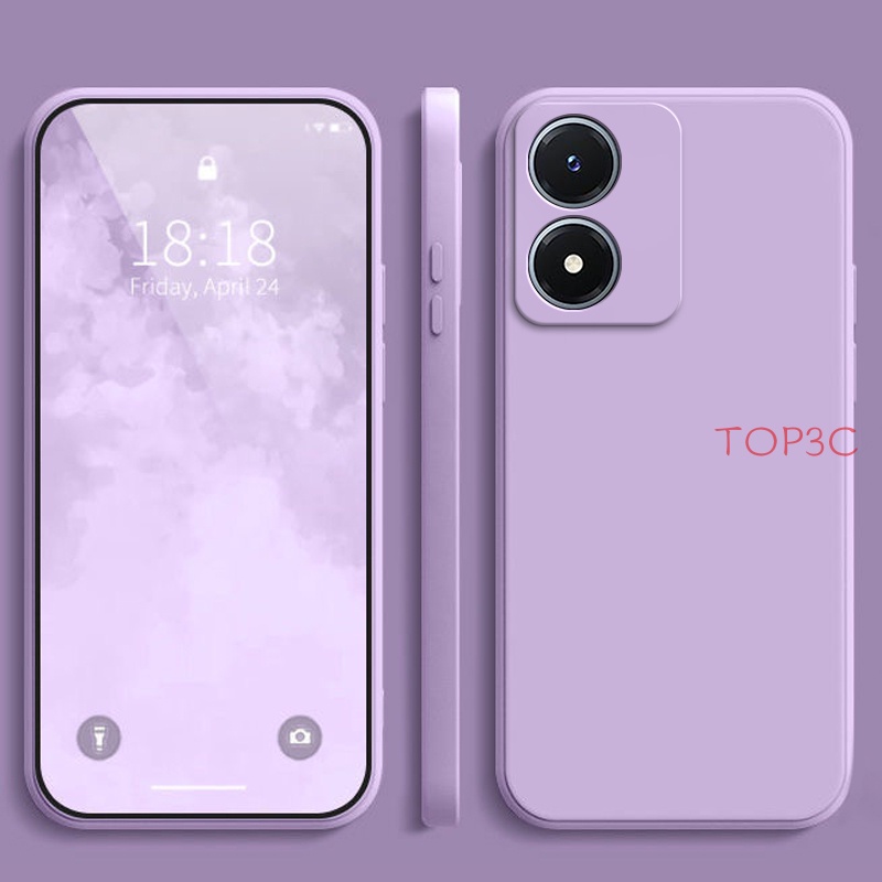 Ốp Điện Thoại Màu Trơn Cho Vivo Y02S Y16 Y22 Y22S Y21S Y21 Y33S T1X Y15S Y01 Y11 Y12 Y17 U10 Y15 Y20 Y20S Y12S YT YT