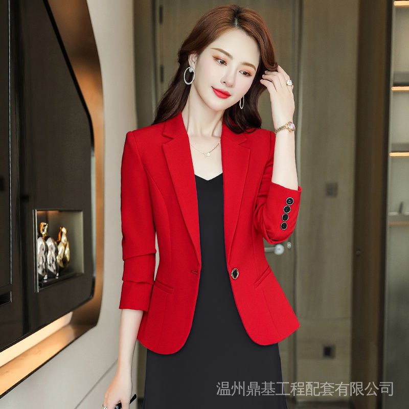 Áo Khoác Vest Ngắn Dáng Ôm Màu Hồng Thời Trang Xuân Thu 2022