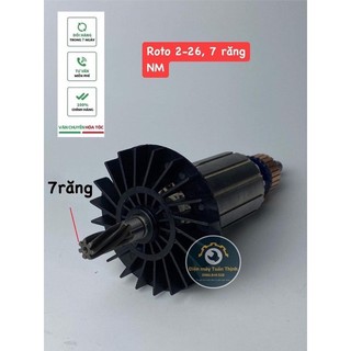 Roto 7 răng máy khoan bê tông 2-26, rô máy khoan bê tông 7 răng 800w