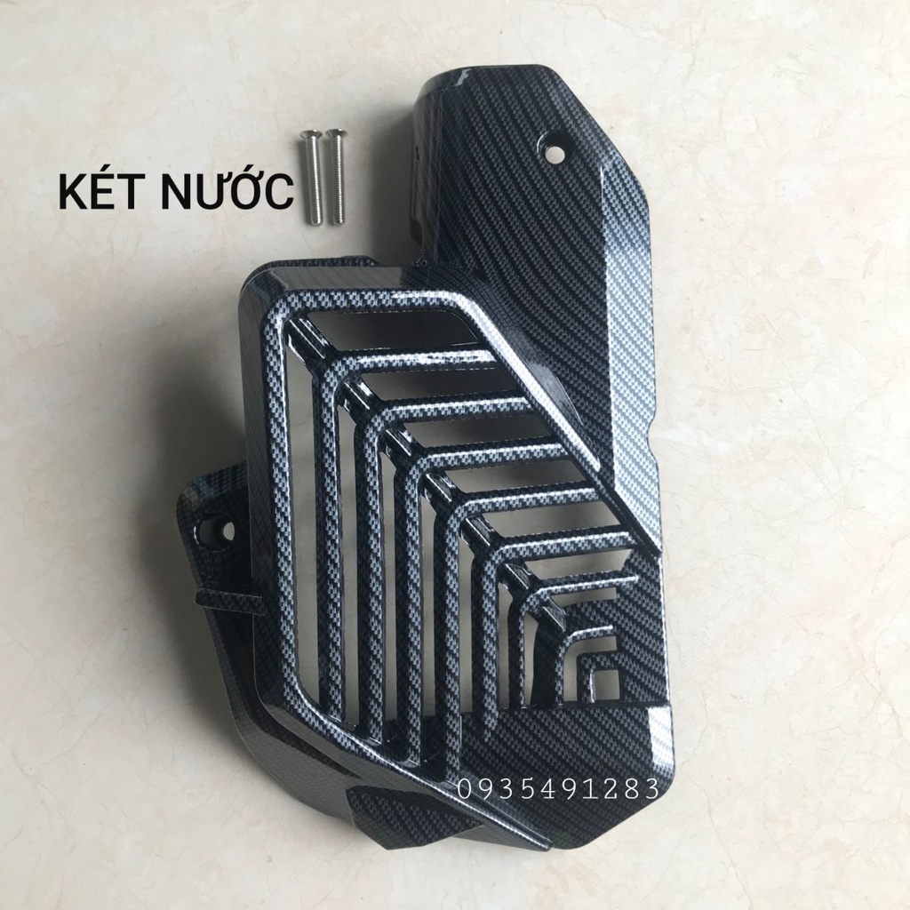 Ốp Két Nước, Quạt Gió SH 2024,SH Mode 21-23, Airblade 2022-2023 Bản 125/160 Carbon, Xi Mạ Crom, AB Air Blade Cacbon