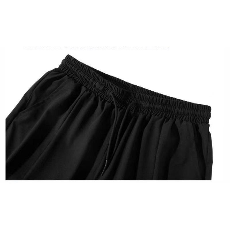 Quần Dài Thể Thao Vải Lụa Lạnh Co Giãn Dáng Ôm Thời Trang Mùa Hè Cho Nam