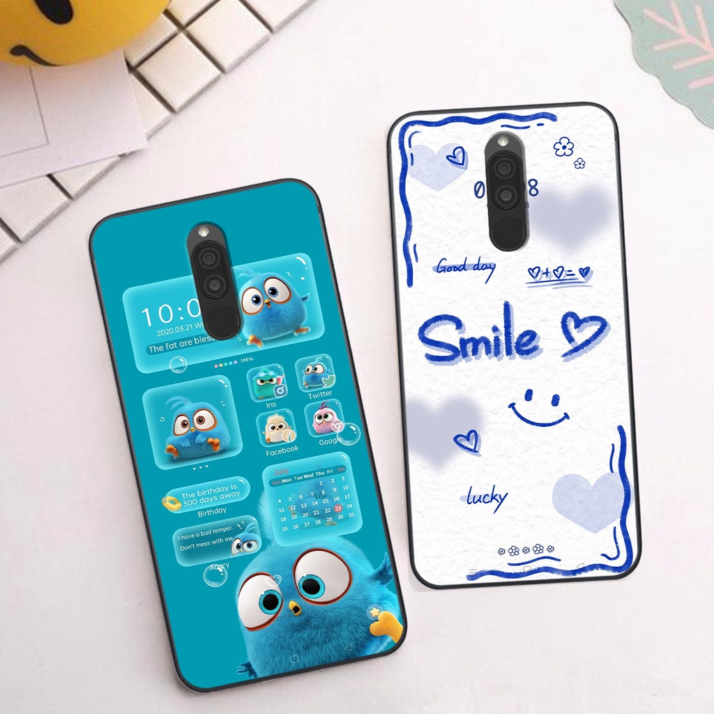 Ốp Xiaomi Redmi 8 in hình gấu vịt caro nhiều màu sắc ngộ nghĩnh dễ thương