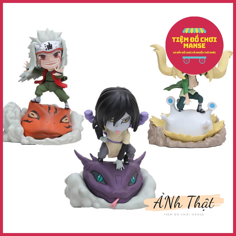 Mô Hình Chibi Naruto Jiraiya Tsunade Orochimaru