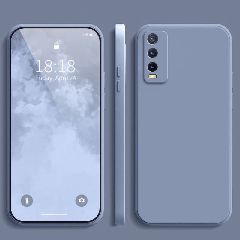 Ốp lưng Vivo Y20 Y12S Ốp Điện Thoại Màu Trơn Cho vivo Y20S Y12A Y21 Y33S  y21s T1X Y22 Y22S Y02S Y16 Y17 Y15 Y12 U10 Y11 Y50 Y30 YT