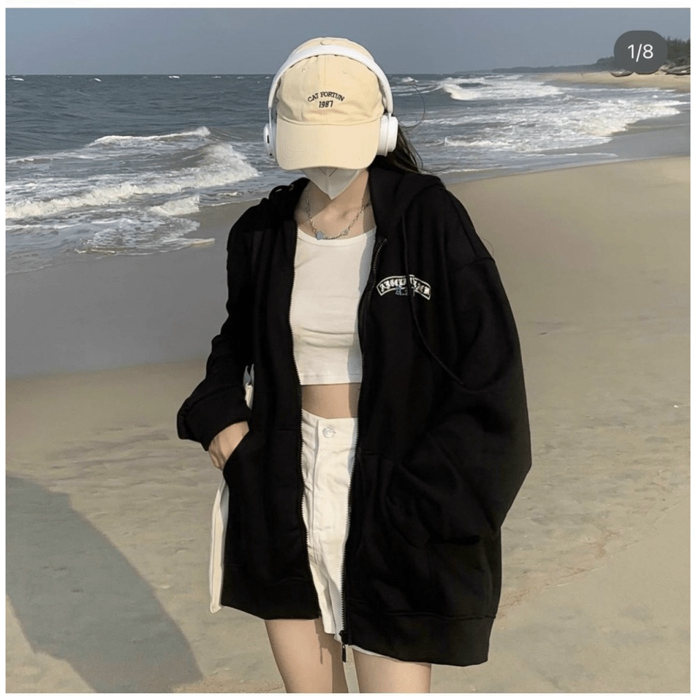 (HCM) ÁO HODDIES FORM RỘNG DÂY KÉO - THỜI TRANG THU ĐÔNG SIÊU HOT TT GENZ CHO CÁC BẠN TRẺ KOKO MI FASHION