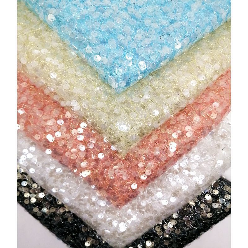 Vải Ren Đính Kim Sa 6mm Tự Làm Thủ Công