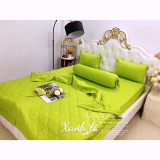 Bộ thun Ga Màu Trơn 4 món K mền