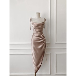 ( Chang Dress) Đầm phi 2s cột nơ
