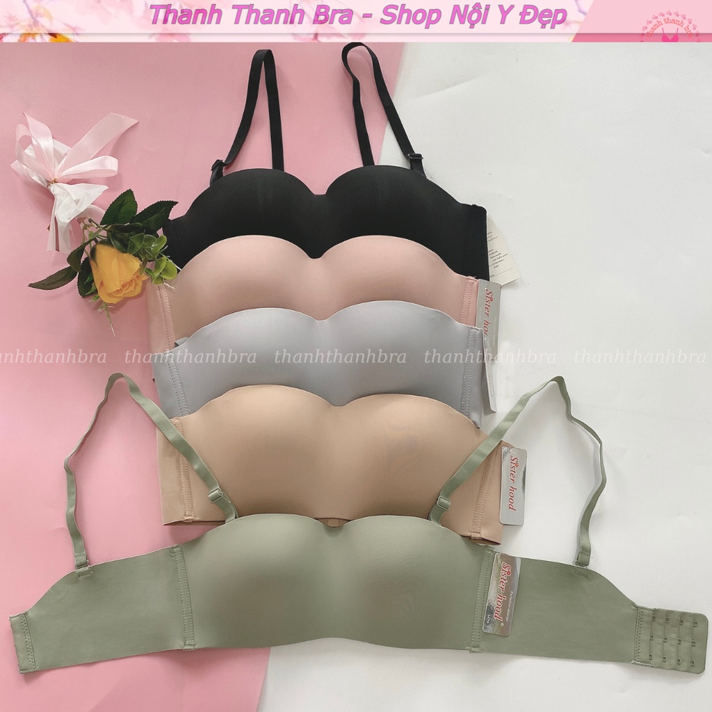 Áo ngực cúp ngang  không mút, không gọng, su đúc trơn, Form cup A,  Thái Lan Sisterhood 860