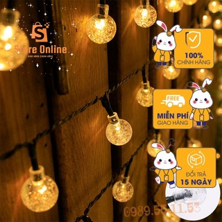 Đèn bi led ,led bi bọt,trang trí cherry ball bi bọt 10m,cắm điện 220v có phích nối dài,decor trang trí