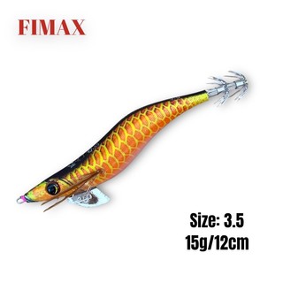 Mồi tôm giả, Tôm giả câu mực nhật bản Egiking size 30 và 35 có bi nặng 15g, mồi câu mực ống lá biển dạ quang ban đêm.