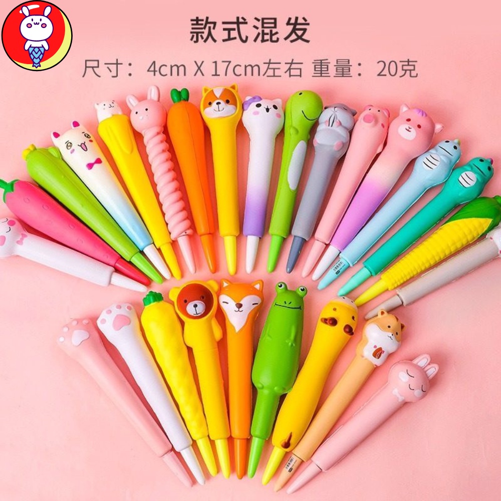 Bút nước Squishy nhiều mẫu dễ thương mực đen