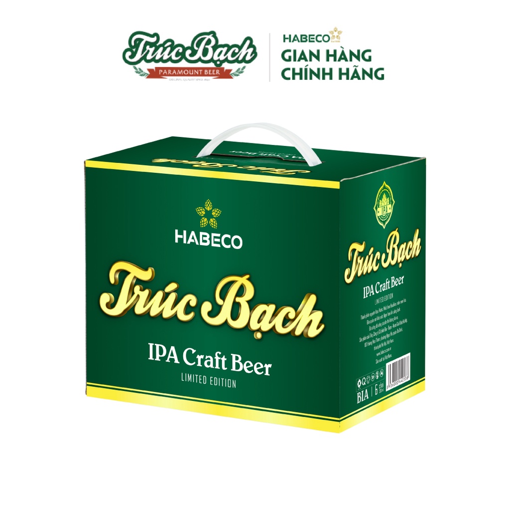 Combo 2 Hộp Bia Trúc Bạch IPA Craft - Hộp 6 chai 330ml