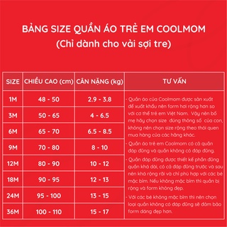 Khẩu trang trẻ em Coolmom chất liệu vải sợi tre cao cấp 2 lớp CM-0005