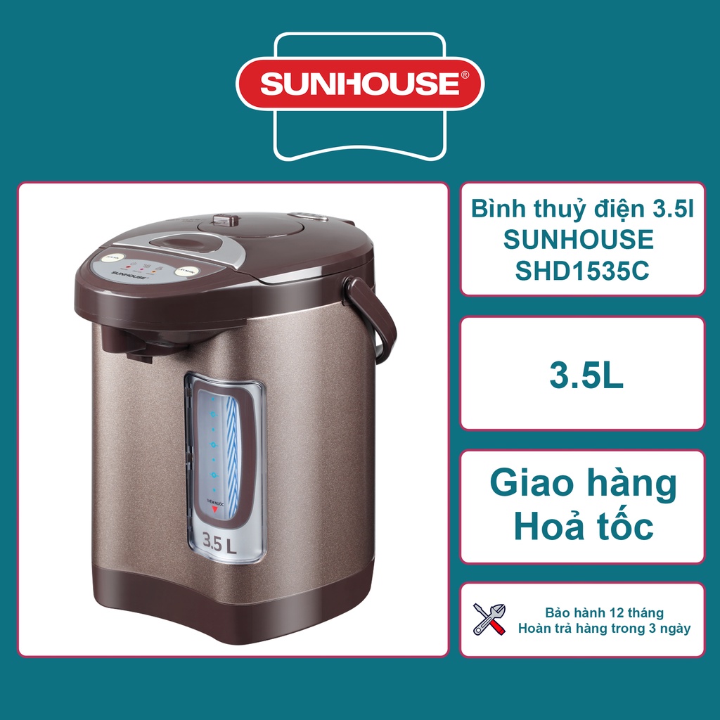 Bình thuỷ điện 3.5L SUNHOUSE SHD1535C
