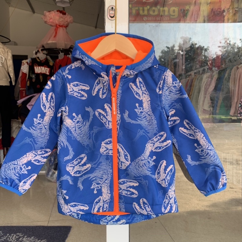 Áo khoác lót nỉ chống nước cho bé trai, bé gái xuất dư xịn 2-5 tuổi.