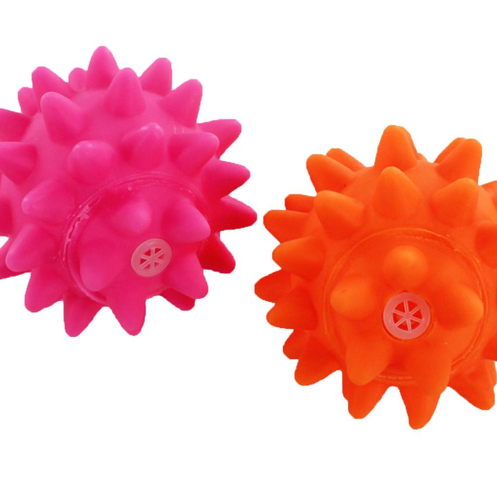 Bóng Đồ Chơi Nhai Gặm Làm Bằng Nhựa PVC Có Gai Màu Sắc Ngẫu Nhiên Cho Thú Cưng