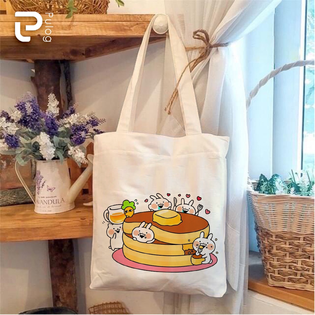 In ấn túi tote vải canvas theo yêu cầu kích thước 38x33cm