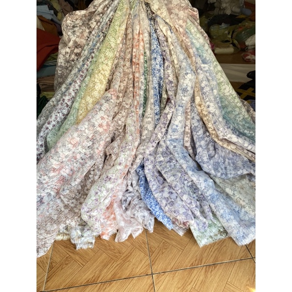 vải organza may váy áo