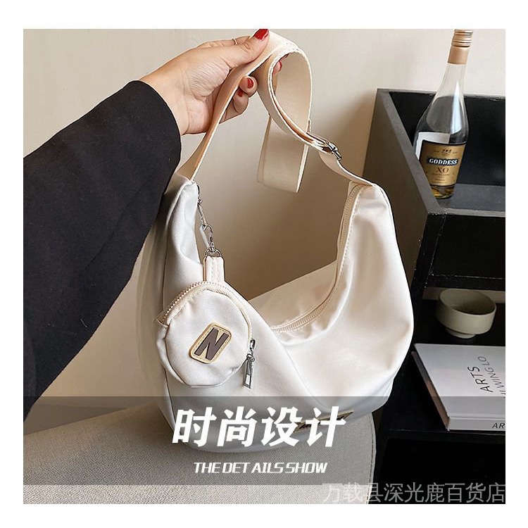 Túi Xách Đeo Vai Vải Thủ Công Thời Trang Thu Đông Cho Nữ