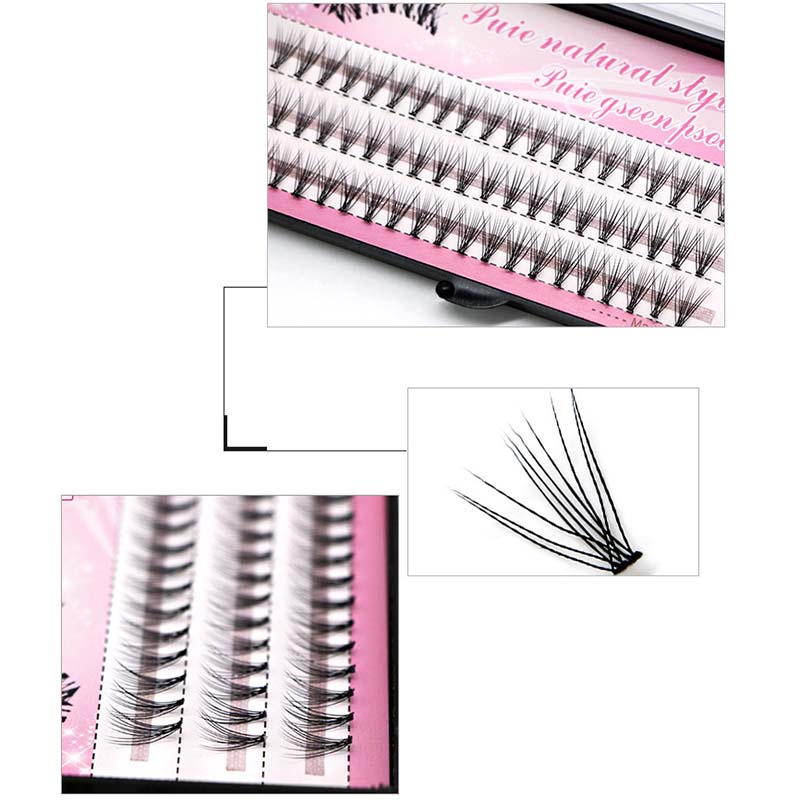 Lông Mi Giả 10D Màu Xanh Lá Tự Nhiên Chất Lượng Cao