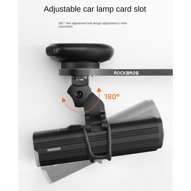 Rockbros Giá Đỡ Đèn Pin Mở Rộng Gắn Tay Lái Xe Đạp Tiện Dụng