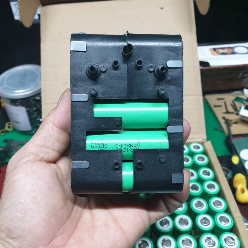 Khối pin 18v 5s 2p pin samsung 25r chính hãng