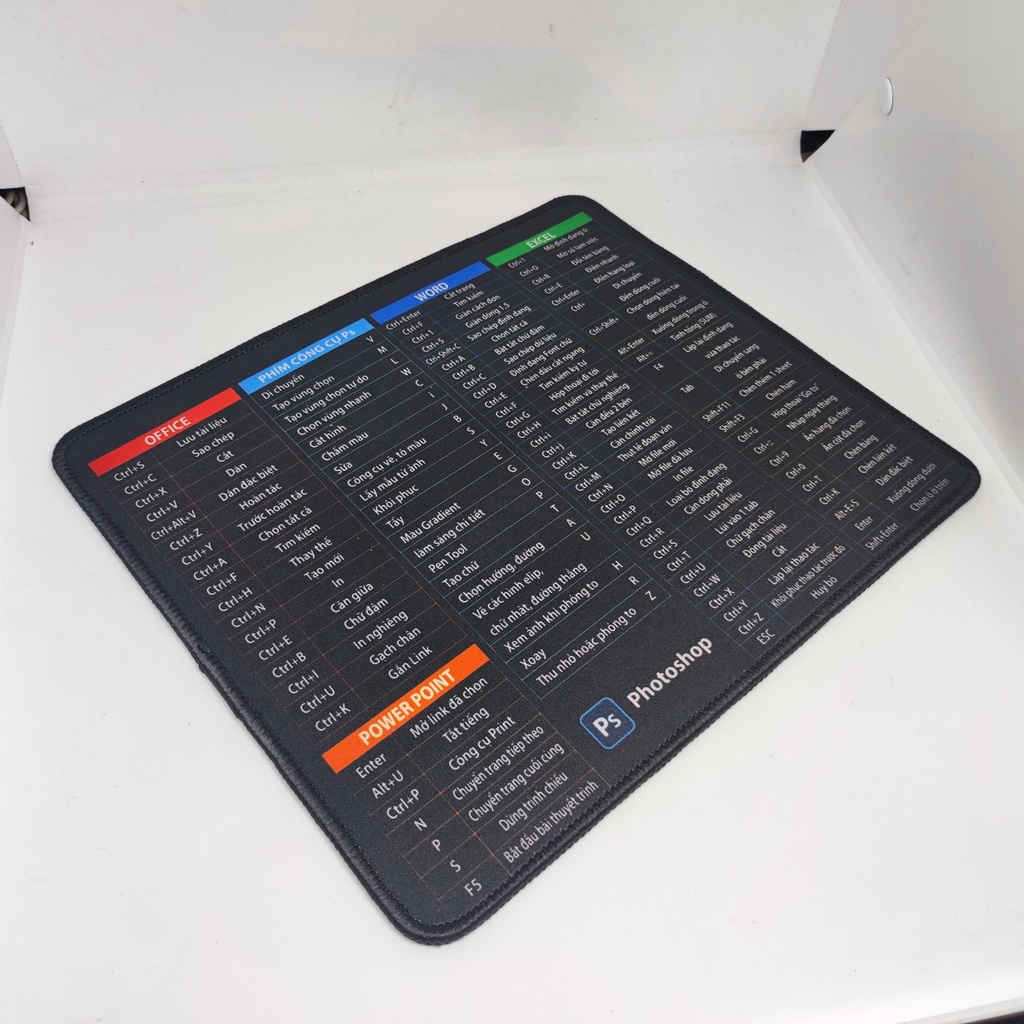 Bàn di chuột khâu viền Goldtech dầy 4mm