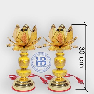 Đèn thờ hoa sen 1 bông 30cm