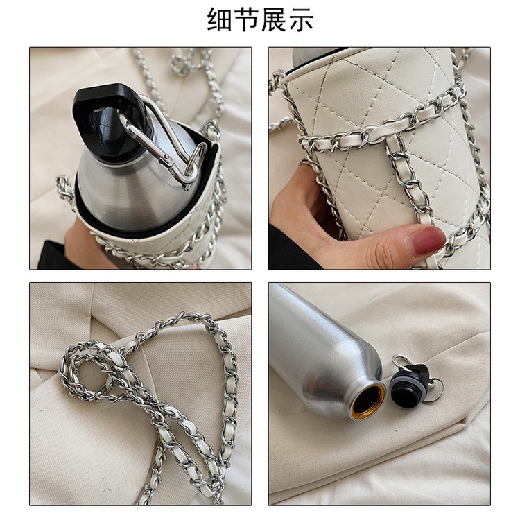 Túi Đeo Chéo Hình Chai Nước Đính Kim Cương Giả Độc Đáo Thời Trang 2022