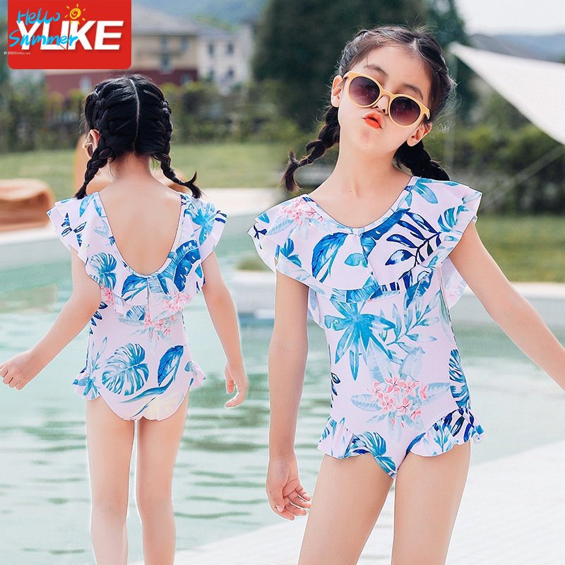 Bộ Đồ Bơi Một Mảnh Họa Tiết Hoa Phong Cách Hàn Quốc Cho Bé Gái 3 4 5 6 7 8 9 10 11 12 13 14 15 Tuổi