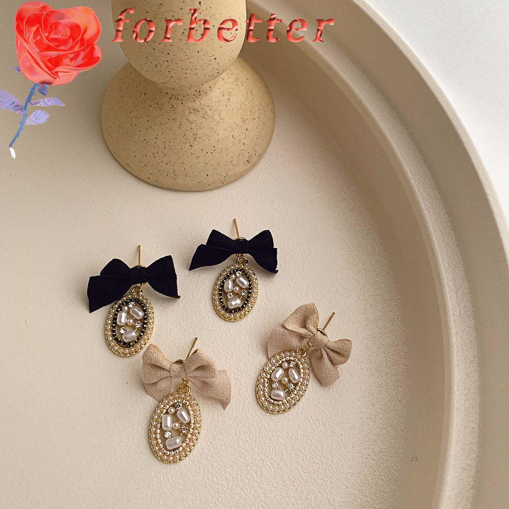 Bông tai nơ bằng hợp kim phong cách Hàn Quốc xinh xắn cho nữ