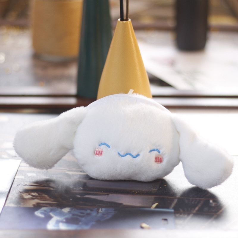 SANRIO Túi Đựng Tiền Xu Hình Cinnamoroll Kuromi Melody Nhồi Bông Đáng Yêu