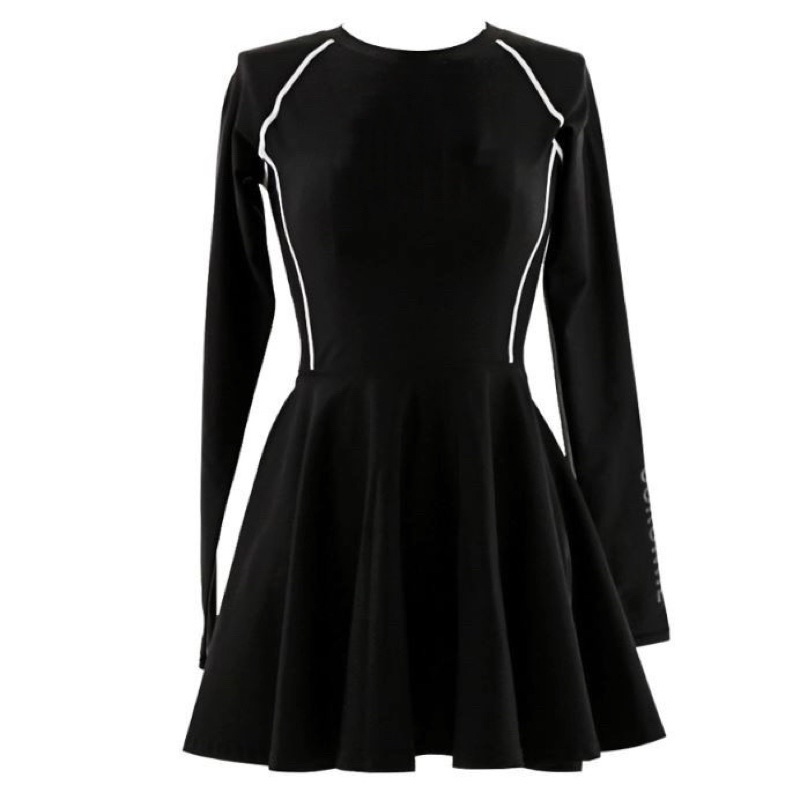 Bikini đồ bơi một mảnh  đi biển tay dài dây kéo phía sau kín đáo MS-P016