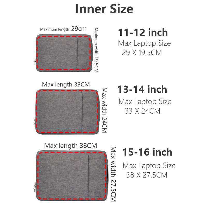 Bao đựng laptop vải denim chống sốc 2021 thích hợp cho Macbook Pro 14 16 inch 11-15.6 inch Ipad Macbook Air Pro
