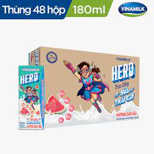 THÙNG 48 HỘP SỮA TRÁI CÂY HERO VỊ DƯA HẤU (180ml)