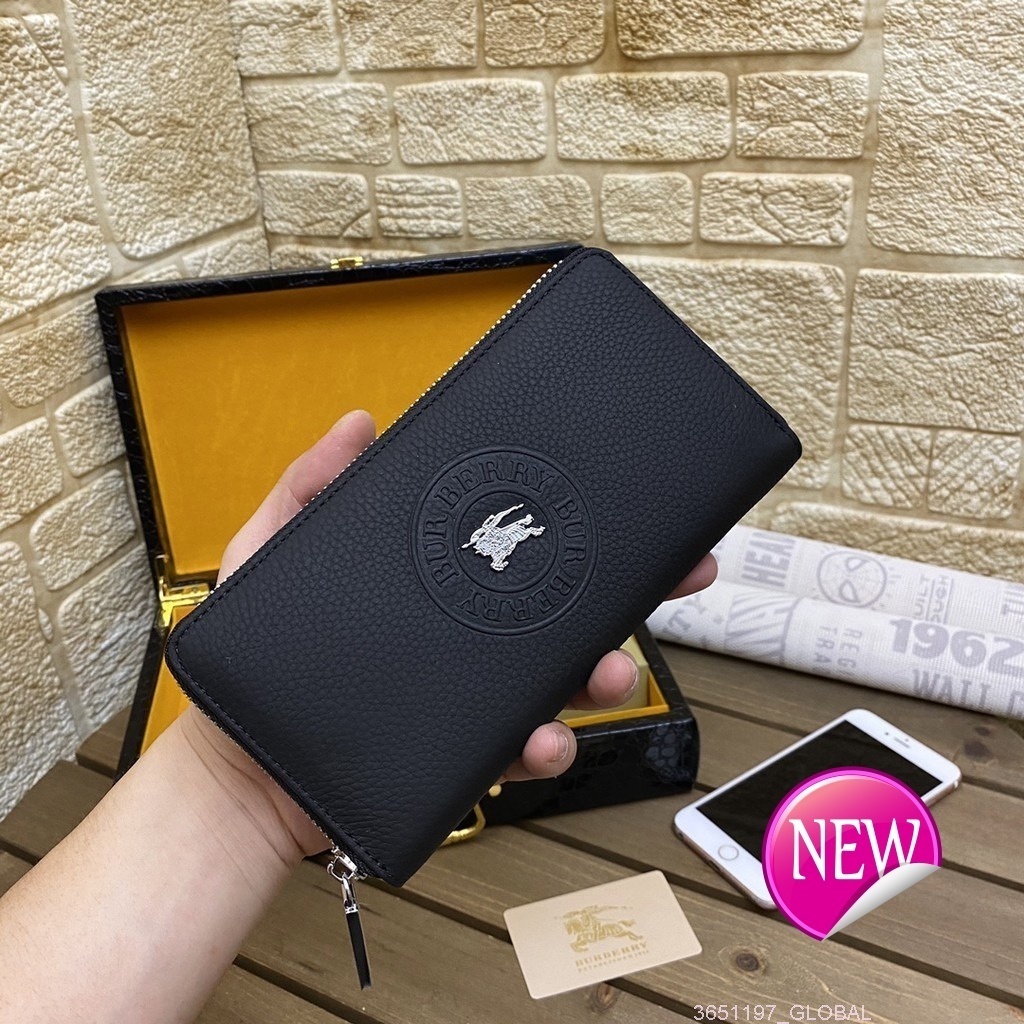 Burberry Ví Da Bò Chất Lượng Cao Đa Năng Thời Trang Cho Nam