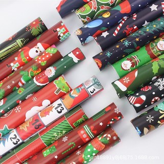 Giấy bọc quà giáng sinh - combo 20 tờ gói quà noel loại đẹp