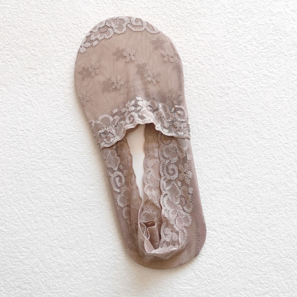 Set 4 Đôi Vớ Thuyền Ren Mỏng Vô Hình Miệng Nông Không Rơi Cho Nữ