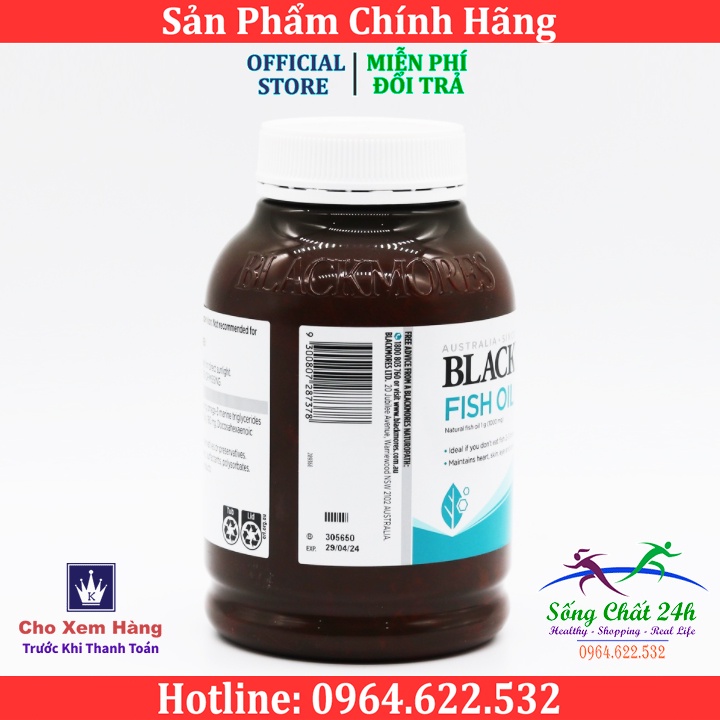 Viên Uống Dầu Cá Blackmores Fish Oil 1000 Của Úc