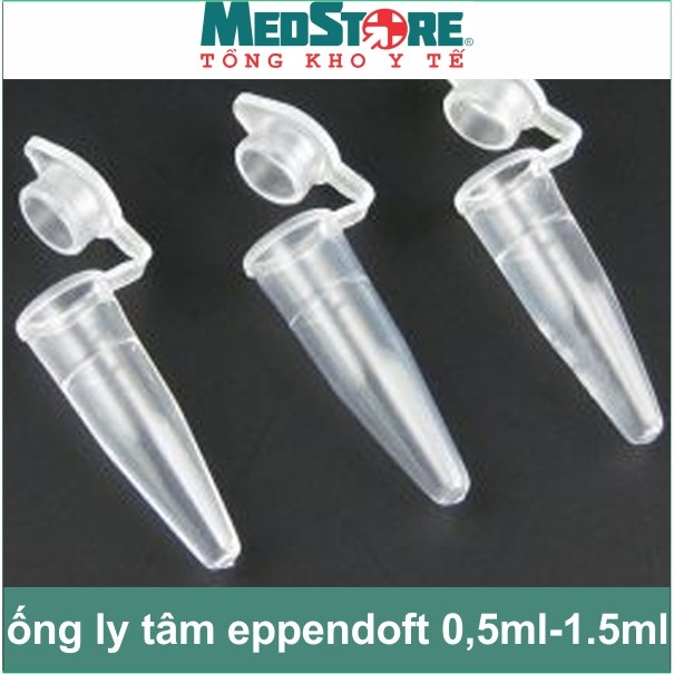 Combo 500 ống ly tâm Eppendorf các size 0.5ml, 1,5ml, 2ml