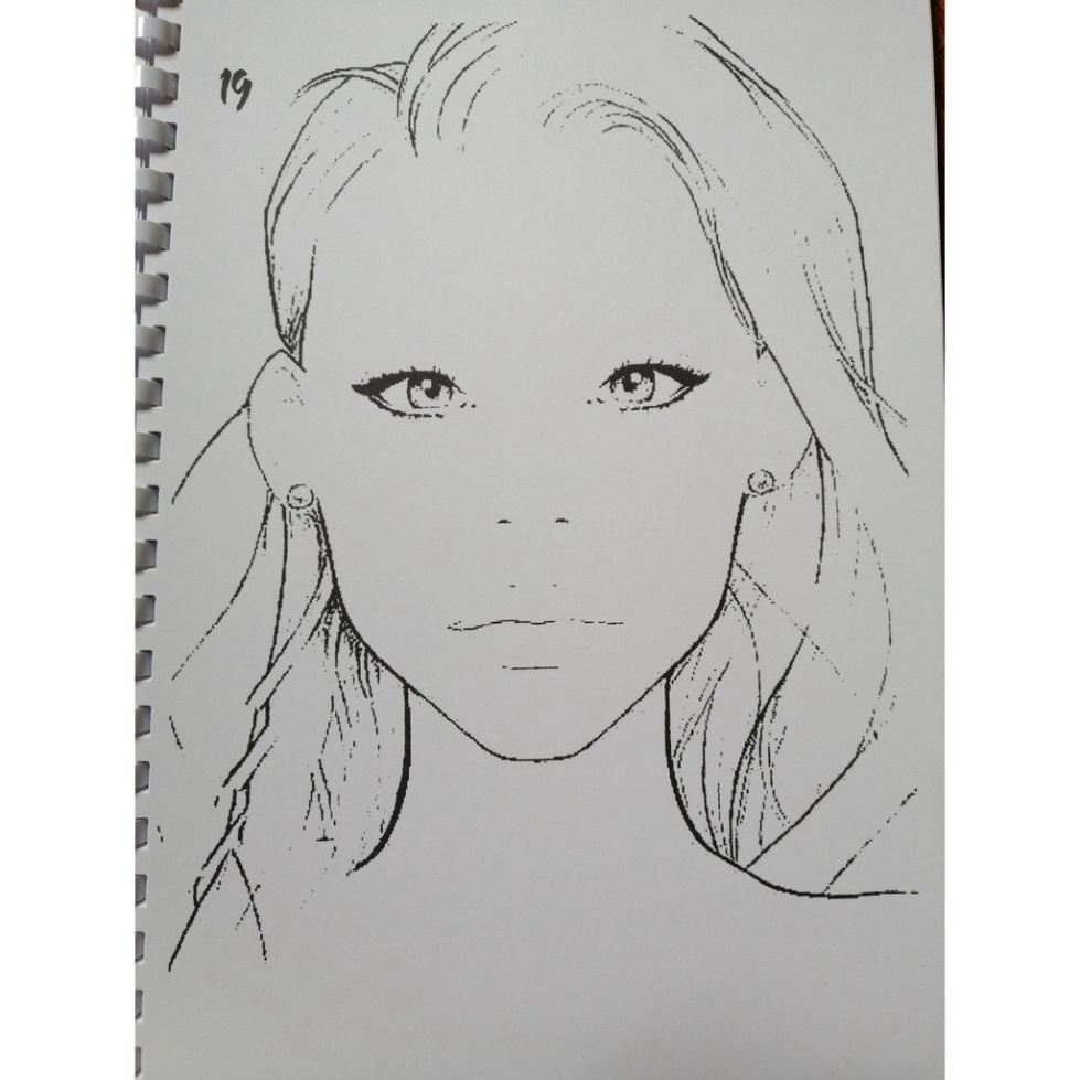 Giấy Face chart makeup thực hành makeup chuyên nghiệp bao gồm 31 mẫu mặt và 11 mẫu mày TRANCI