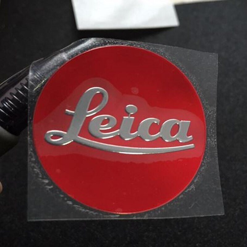Logo LEICA LEICA Bằng Kim Loại Dán Trang Trí Điện Thoại / Máy Ảnh